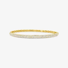 3D Diamond Bangle Bracelet