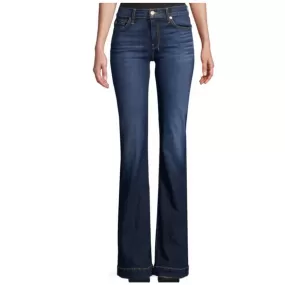 7 For All Mankind Women's Dojo Flair Leg Trouser Jeans - XOS Medium Wash