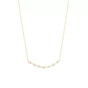 Alexa's 18K Gold Necklace w. Diamonds