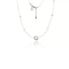 Bella / Choker / Pearl   Silver