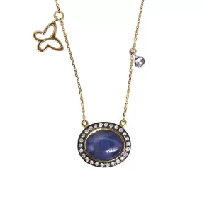 Blue Star Sapphire Necklace