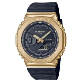 Casio G-Shock Gold IP Steel Bezel CasiOak GM2100G-1A9 GM2100 Stay Gold Watch