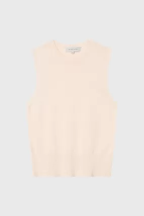 Cotton Cashmere Crew Neck Tank