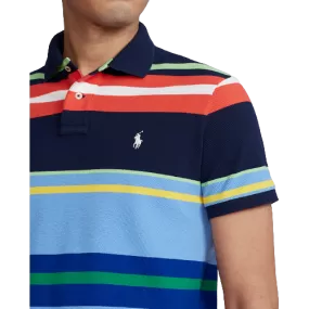 Custom Fit Mesh Polo - Stripe - Multi