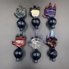 Demon Claw Bubble Caps - By Phantomz Glass