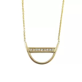 Diamond U Necklace