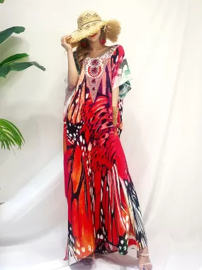 Forever My Butterfly Loose Bohemian Maxi Dress