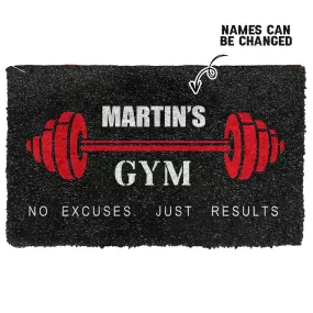 Gearhuman 3D Gym Custom Name Doormat