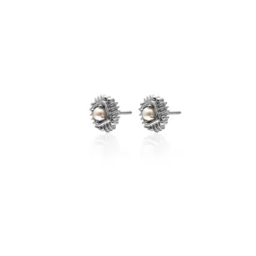 Petite Perle / Stud Earrings / Pearl   Silver