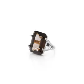 Prima Donna / Smokey Quartz   Silver / Ring