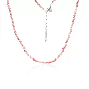 Sequence / Necklace / Rhodochrosite   Silver