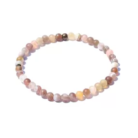 Serenity Matte Botswana Agate Delicate Bracelet