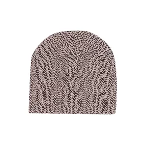 SGBeanie 1y-3y w/Pebbles - Silver Pink, AOP Pebbles Mini