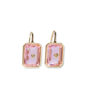 Tile Earrings in Pale Pink