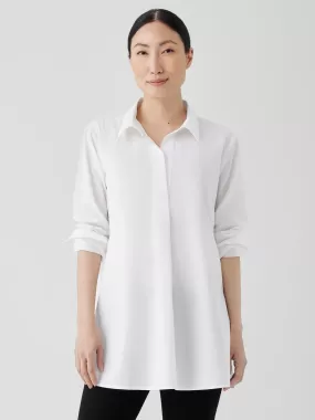 WASHED ORGANIC COTTON POPLIN SHIRT